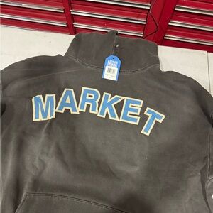 Market “Move Mountains” Gray Hoodie